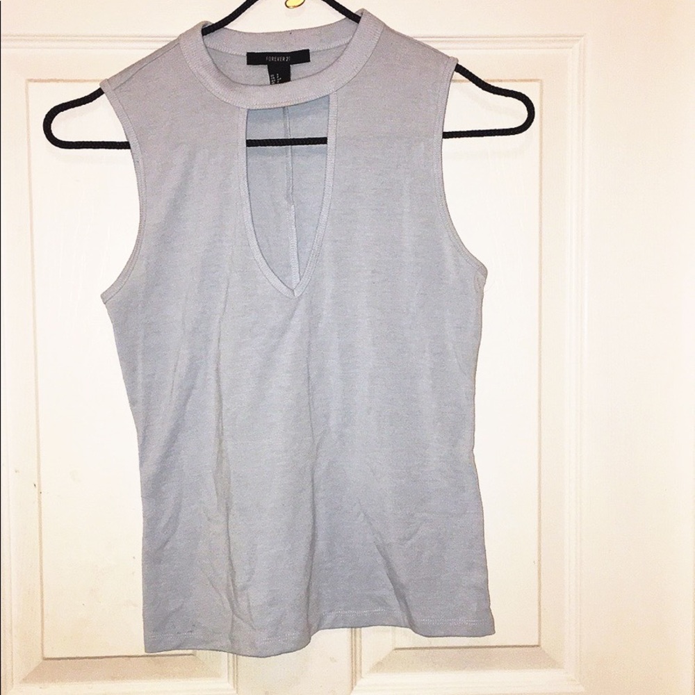 Pale blue forever 21 top